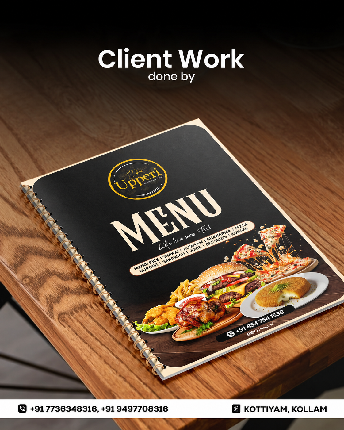 Dhe Upperi Menu Creation