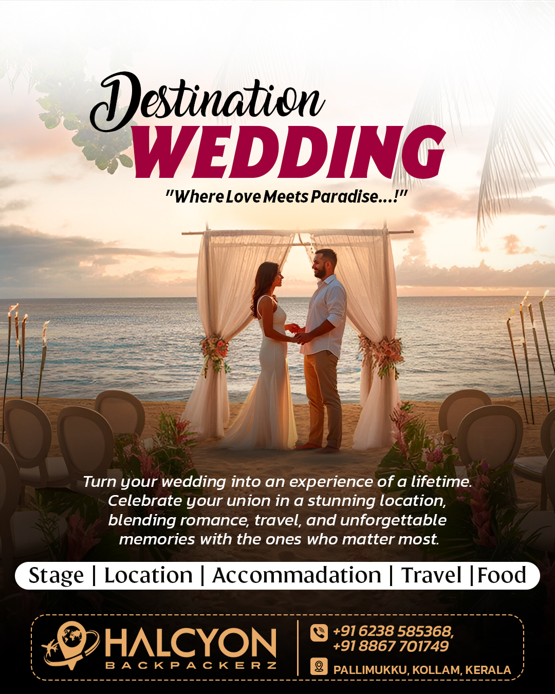 Halcyon destination wedding design